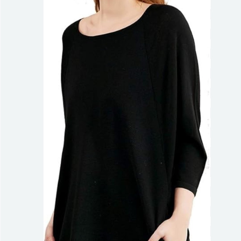 Black Enza Costa flowy mini dress with pockets